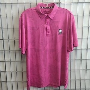 Tattoo Golf Men's Medium Pink Golf Short Sleeve T-shirt